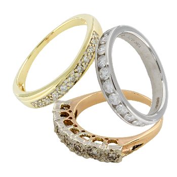 Diamond eternity rings